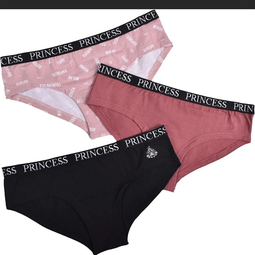 DISNEY Princess cotton hipsters panties 3pk